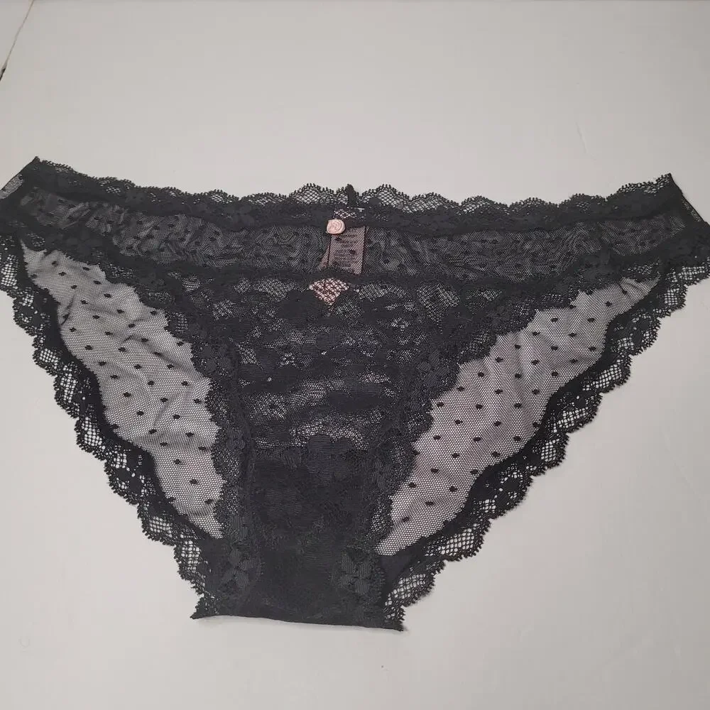Victoria's Secret Black Lace Panties - Size XL